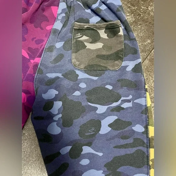 Traded* BAPE Camo Mix Pull on Joggers - The Bathing Ape - Picture 9 of 11